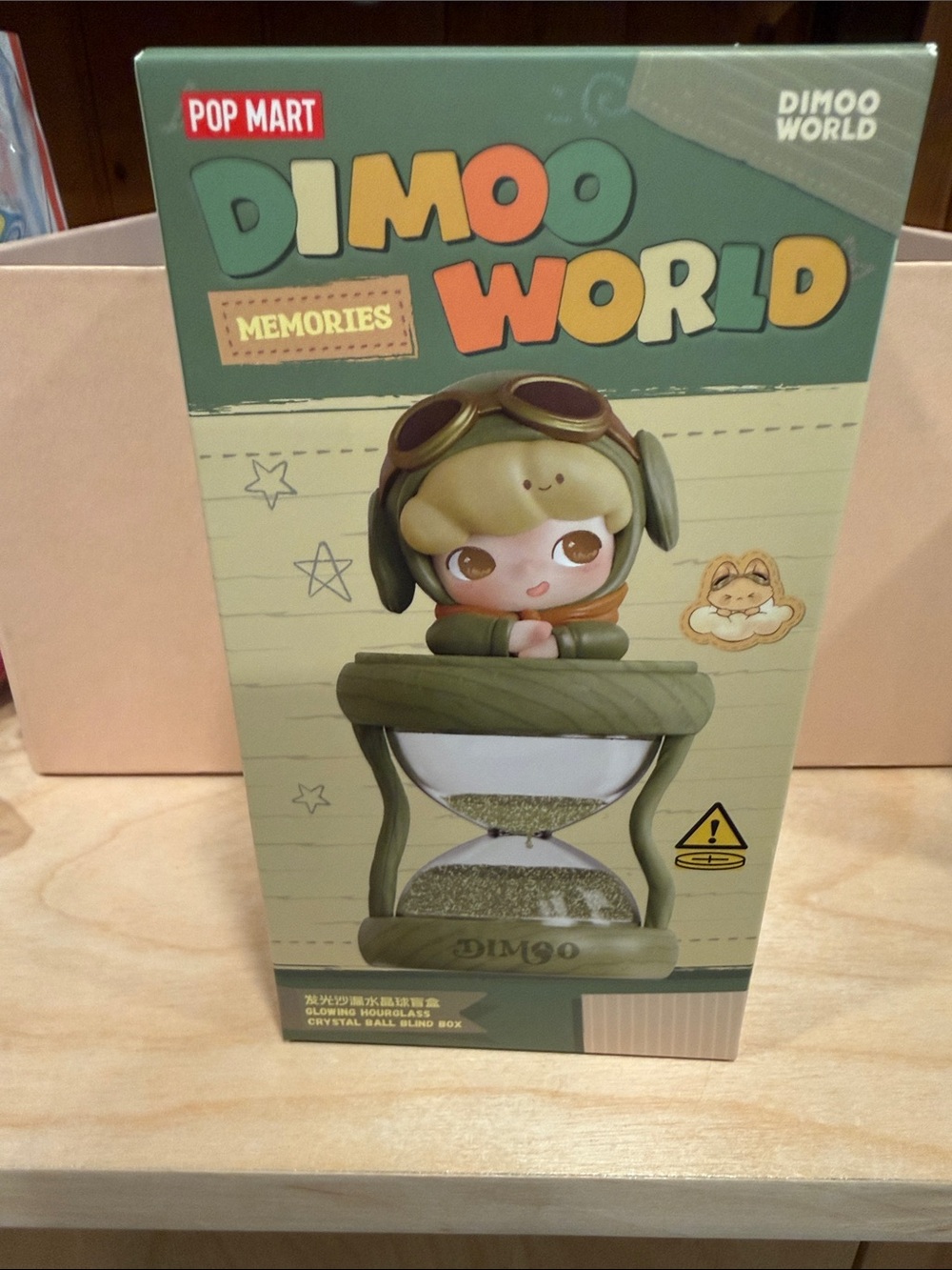POP MART Dimoo World Memories Green Dimoo Figure Hourglass